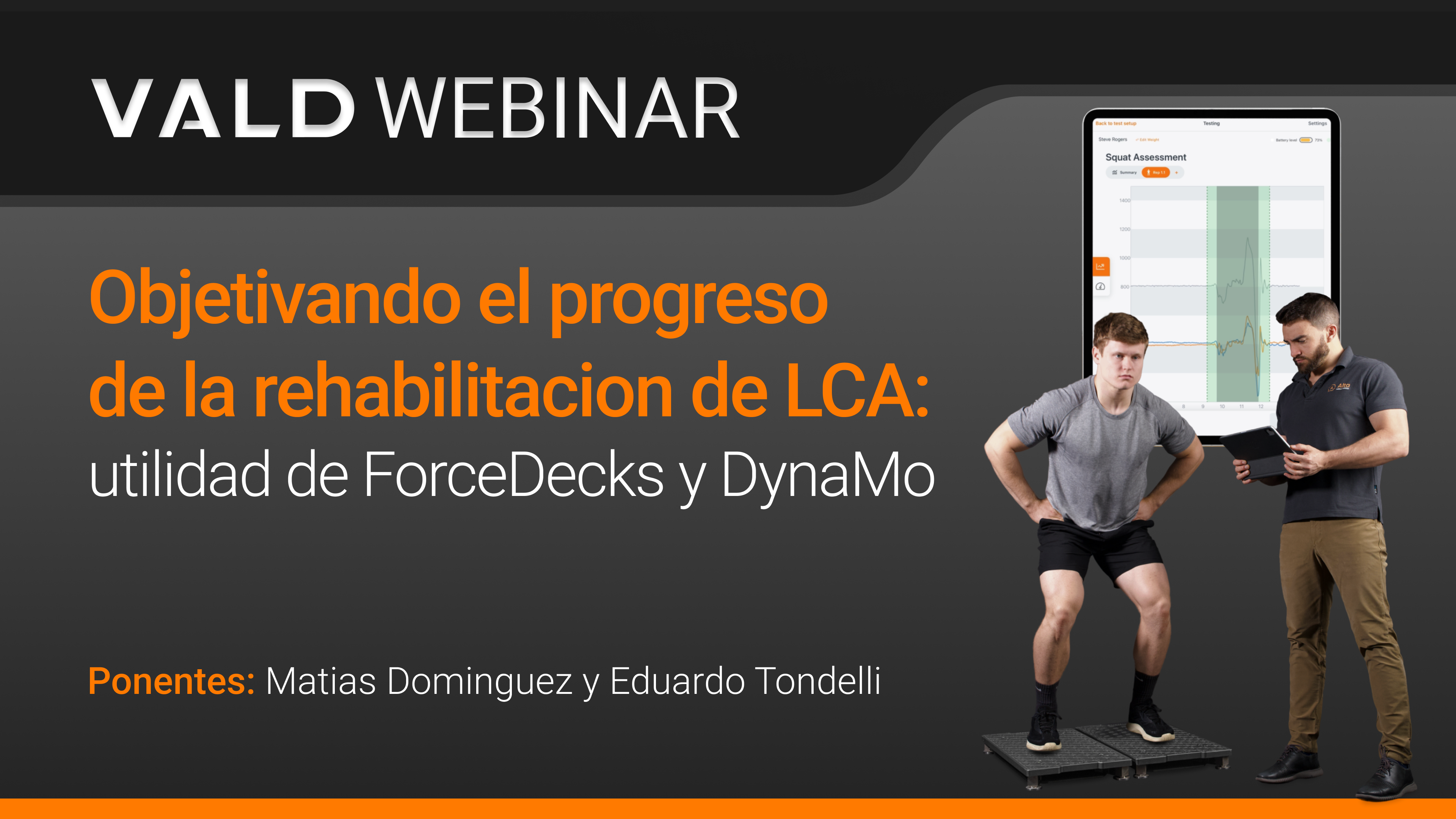 Objetivando el progreso de la rehabilitacion de LCA